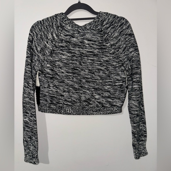Express Cropped Striped Sweater - Picture 2 of 3